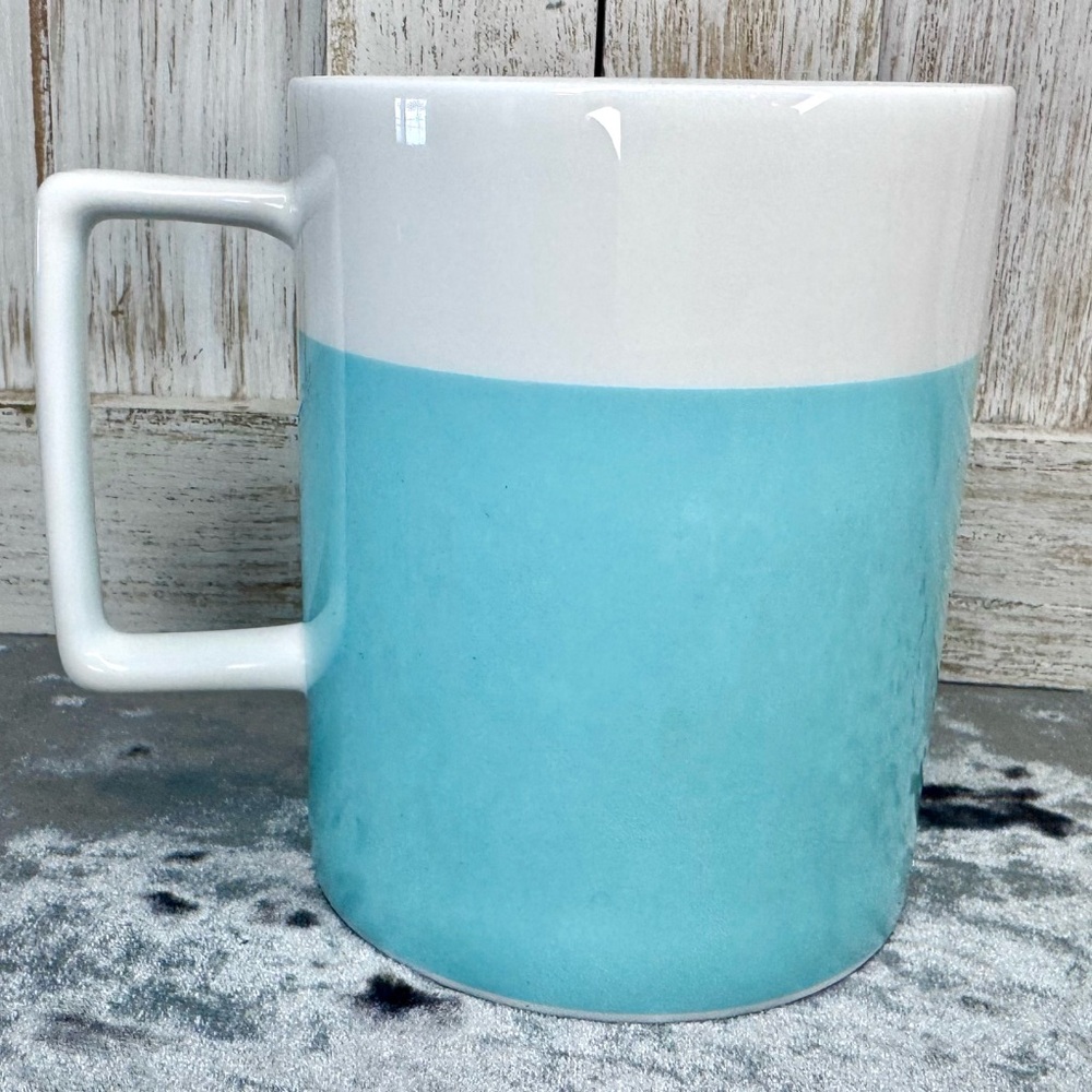 Tiffany & Co. Color Block Mug 14oz Porcelain Coffee Tea Cup. - Picture 2 of 5